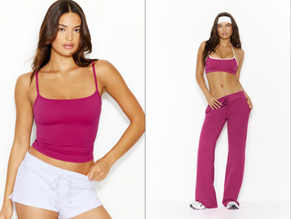 Sleek Scoop Cami & Snatch Booty Pants Set